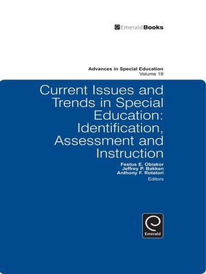 cover image of Advances in Special Education, Volume 19